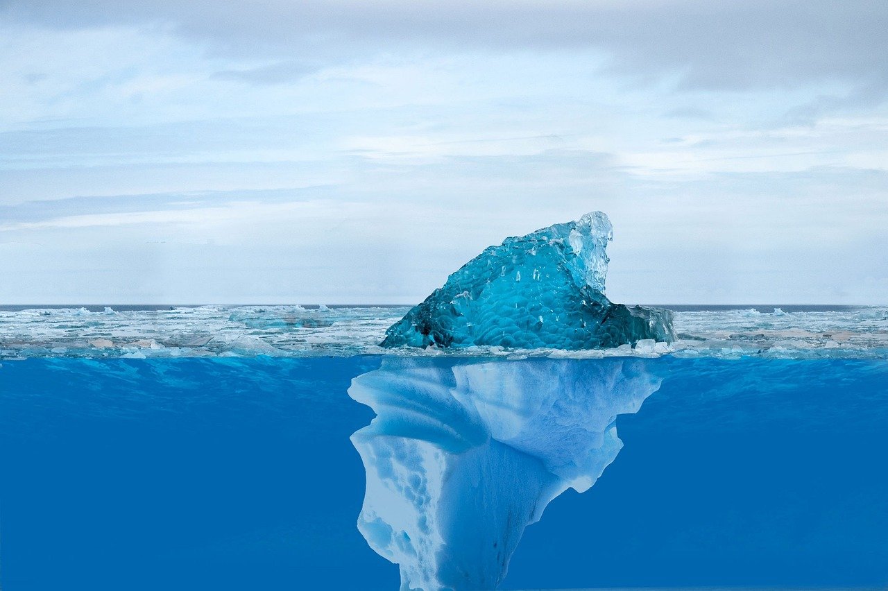 Conscient et inconscient sous forme de iceberg